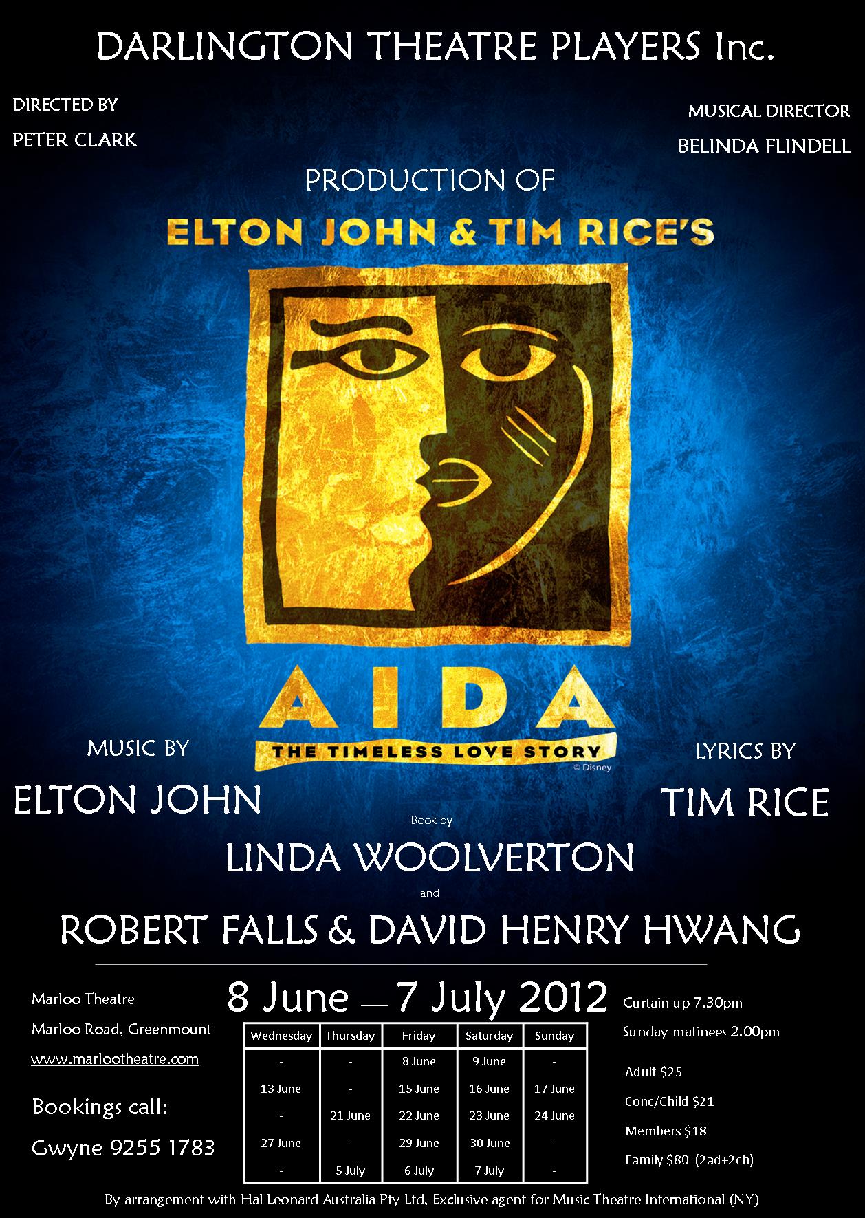 Elton John and Tim Rice’s AIDA